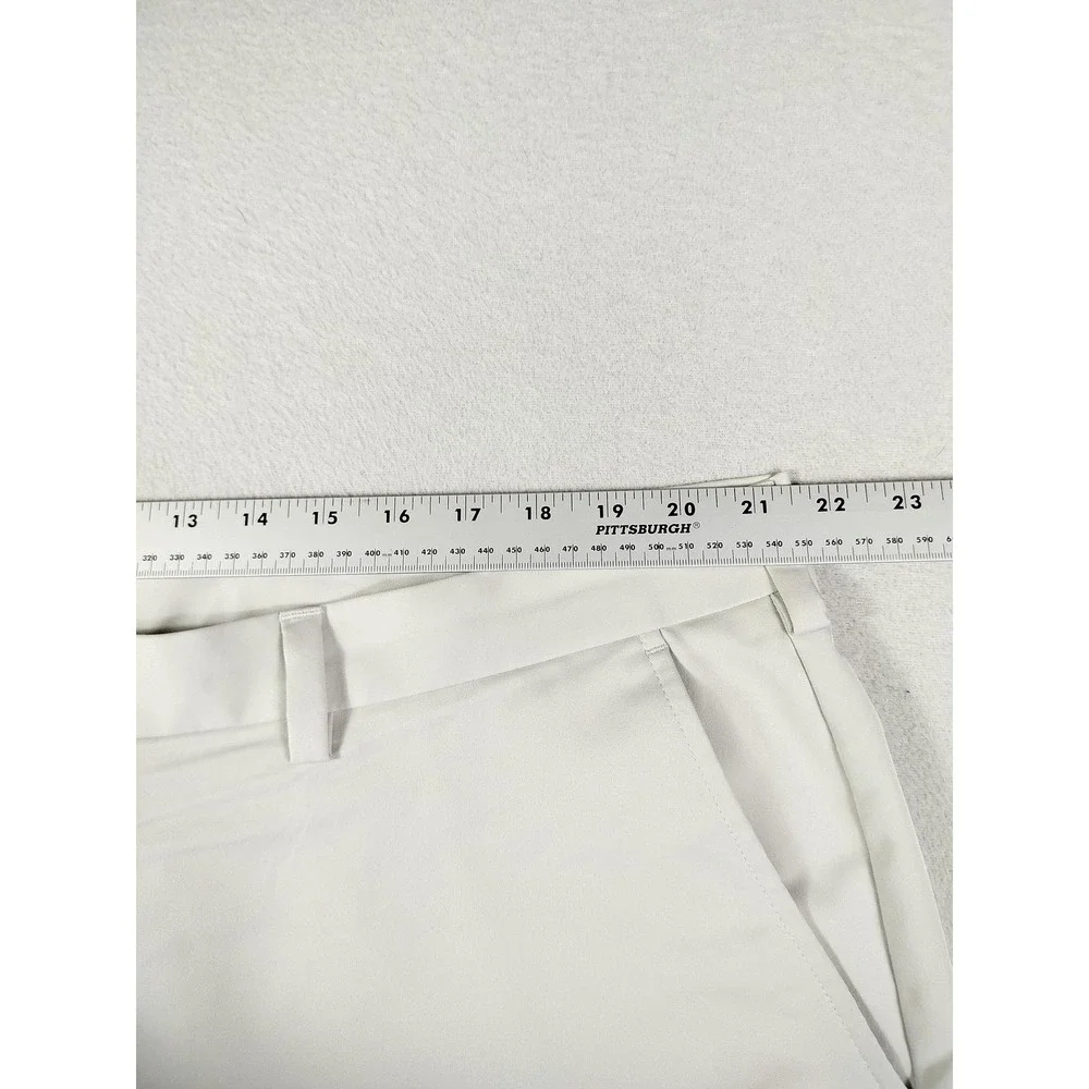 Grand Slam Shorts Mens 42 Beige Microfiber Chino Performance Wear Golf Athletic
